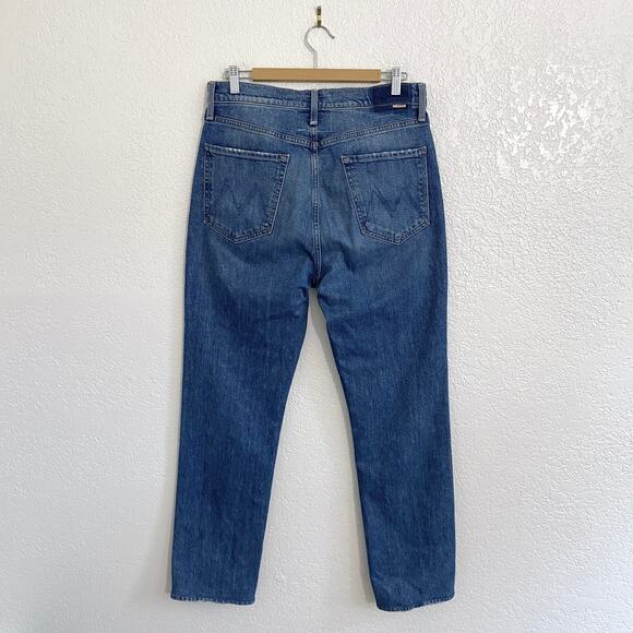 Mother Superior High Waisted Rider Skimp Jeans Cowboys Don’t Cry Wash Size 32 - Picture 7 of 16